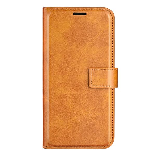 SKALO Xiaomi 13T/13T Pro Premium Wallet Lompakkokotelo - Vaaleanruskea