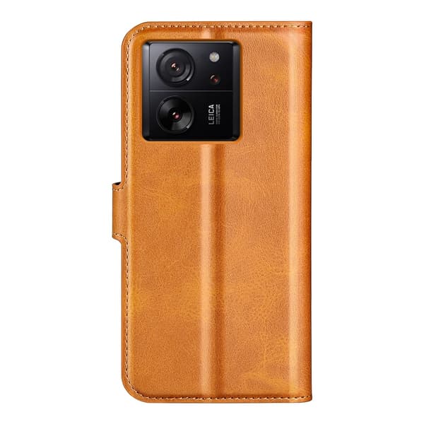 SKALO Xiaomi 13T/13T Pro Premium Wallet Lompakkokotelo - Vaaleanruskea