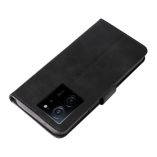 SKALO Xiaomi 13T/13T Pro Klassiskt Plånboksfodral med dragkedjefack - Svart