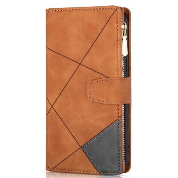 Xiaomi 13T/13T Pro BINFEN COLOR Præget Flip Cover - Brun