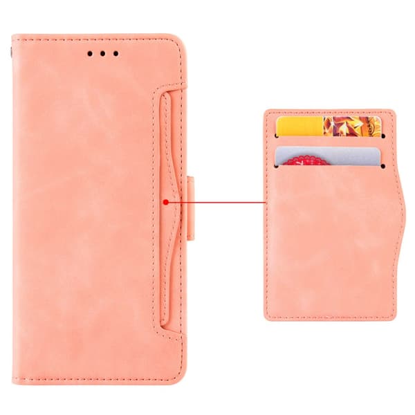 SKALO Xiaomi 13T/13T Pro 6-lokeroa Lompakkokotelo - Pinkki