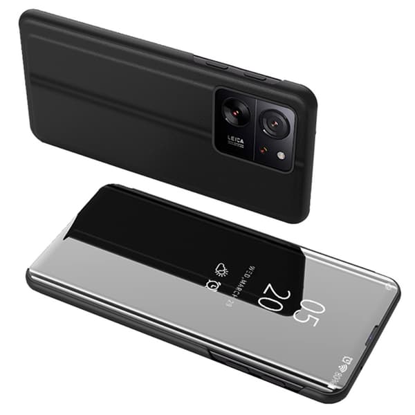 SKALO Xiaomi 13T/13T Pro Clear View Flip Cover - Sort