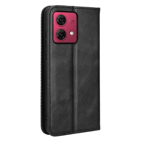 SKALO Motorola Moto G84 5G Embossed Premium Plånboksfodral - Svart