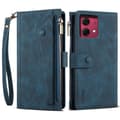 Pikkukuva 1 / 8: SKALO Motorola Moto G84 5G ESEBLE Big Wallet Lompakkokotelo - Sininen