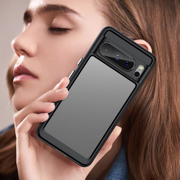 SKALO Google Pixel 8 Pro Farve Bumper Cover - Sort
