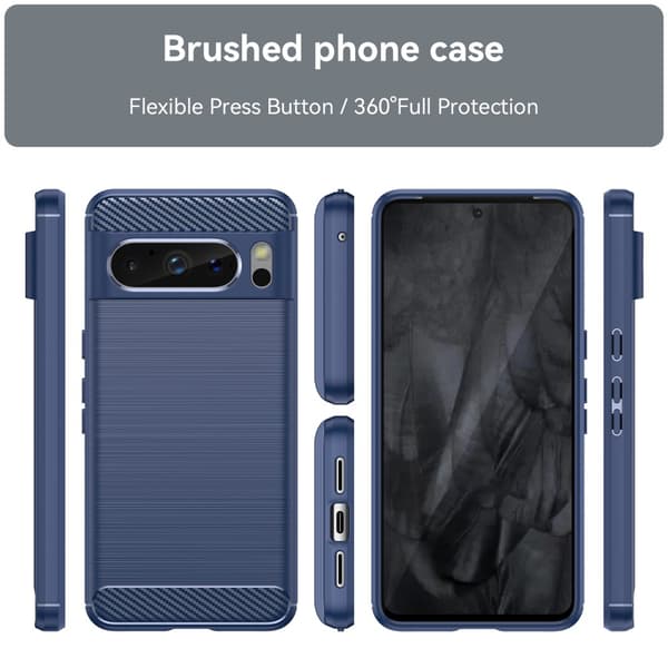 SKALO Google Pixel 8 Pro Armor Carbon Stødsikker TPU-cover
