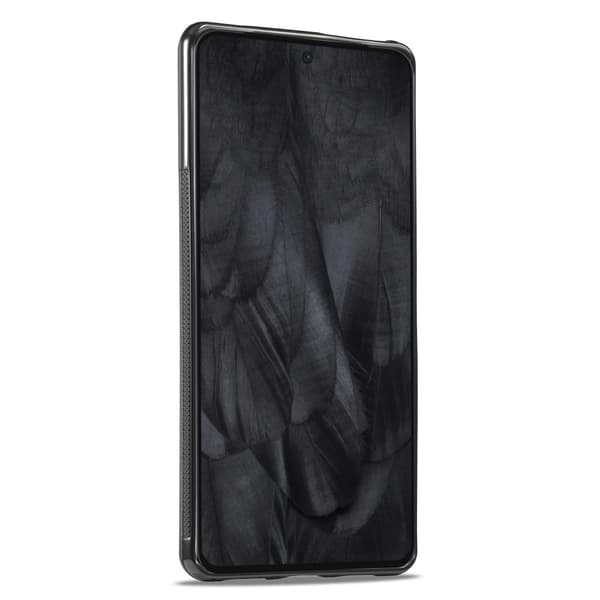 SKALO Google Pixel 8 Pro LC.IMEEKE Carbon Fiber PU-nahkakuori - Musta