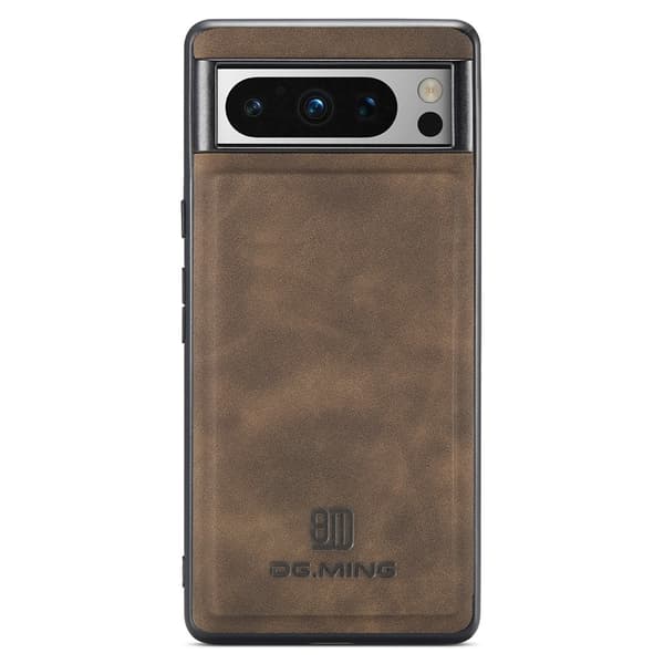 DG.MING Google Pixel 8 Pro Premium PU-nahka Hybridi Suojakuori - Ruskea