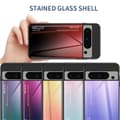 Miniatyrbild 7 av 7: SKALO Google Pixel 8 Pro Gradient Härdat Glas TPU-skal - Röd