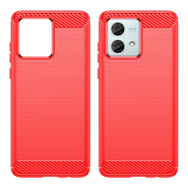 SKALO Motorola Moto G84 5G Armor Carbon Stöttåligt TPU-skal