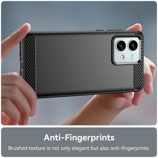 SKALO Motorola Moto G84 5G Armor Carbon Stöttåligt TPU-skal