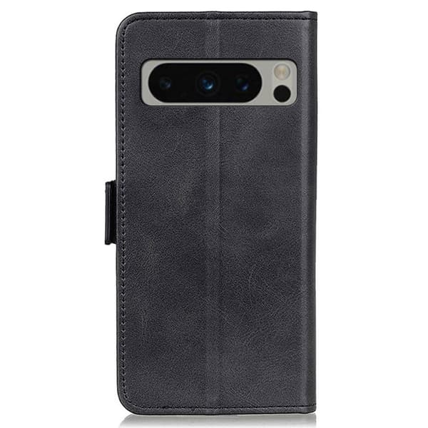 SKALO Google Pixel 8 Pro Premium Wallet Flip Cover - Sort