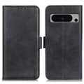 Miniatyrbillede 1 af 7: SKALO Google Pixel 8 Pro Premium Wallet Flip Cover - Sort