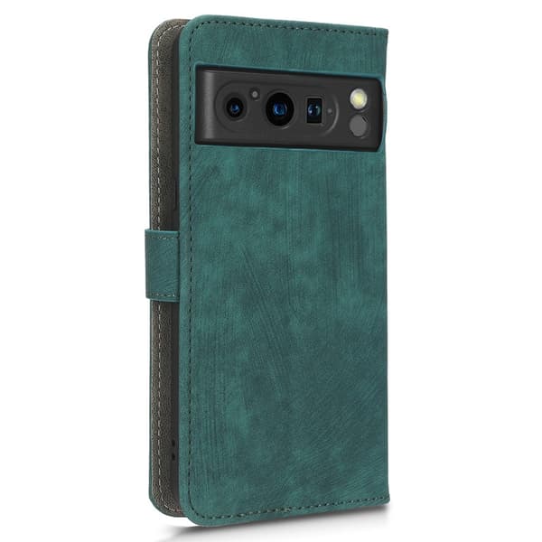 SKALO Google Pixel 8 Pro Flip Cover m. pung i PU-læder - Grøn