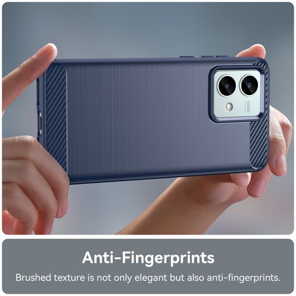 SKALO Motorola Moto G84 5G Armor Carbon Stöttåligt TPU-skal