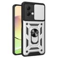Pikkukuva 1 / 6: SKALO Motorola Moto G84 5G Armor hybridi magnetrengas kameran liukusäädin - Hopea