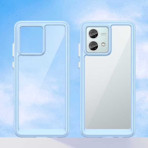 SKALO Motorola Moto G84 5G Väri Puskurin Suojakuori - Sininen