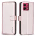 Miniatyrbillede 1 af 8: Motorola Moto G84 5G BINFEN COLOR Præget Flip Cover - Rosa guld