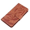 Miniatyrbild 4 av 7: SKALO Motorola Moto G84 5G Embossed Tiger Plånbok - Brun