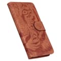 Miniatyrbild 5 av 7: SKALO Motorola Moto G84 5G Embossed Tiger Plånbok - Brun