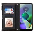 Miniatyrbillede 2 af 6: SKALO Motorola Moto G84 5G ESEBLE Big Wallet Pungetui - Sort