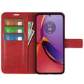 Miniatyrbild 2 av 6: SKALO Motorola Moto G84 5G Premium Plånboksfodral - Röd