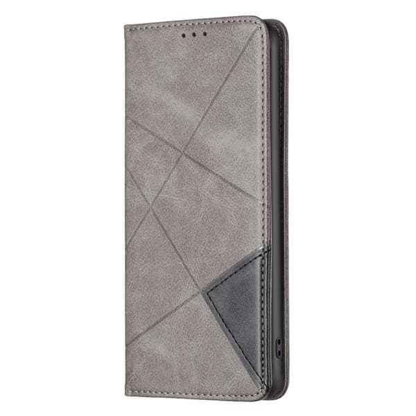 Google Pixel 8 BINFEN COLOR Embossed Plånboksfodral - Grå