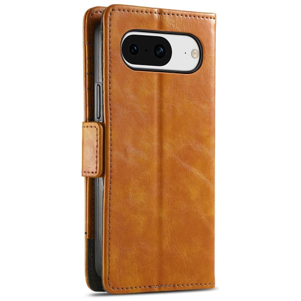 SKALO Google Pixel 8 002 Series CASENEO Premium PU-læderpung - Lys brun