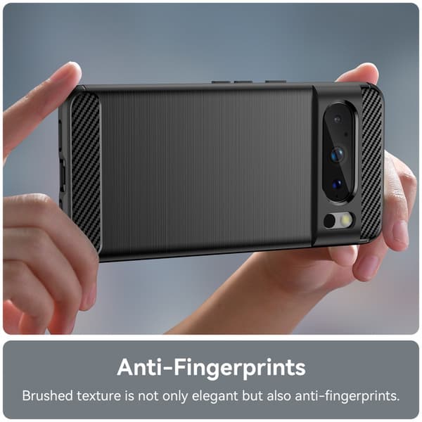 SKALO Google Pixel 8 Pro Armor Carbon Iskunkestävä TPU suojakuori