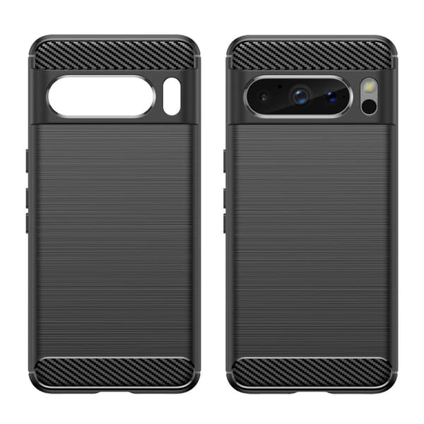 SKALO Google Pixel 8 Pro Armor Carbon Iskunkestävä TPU suojakuori