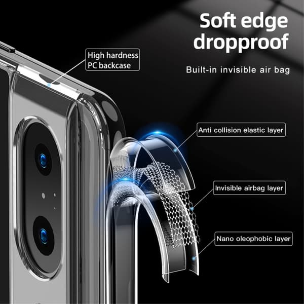 SKALO Google Pixel 8 TPU Clear Hybrid Cover - Gennemsigtig