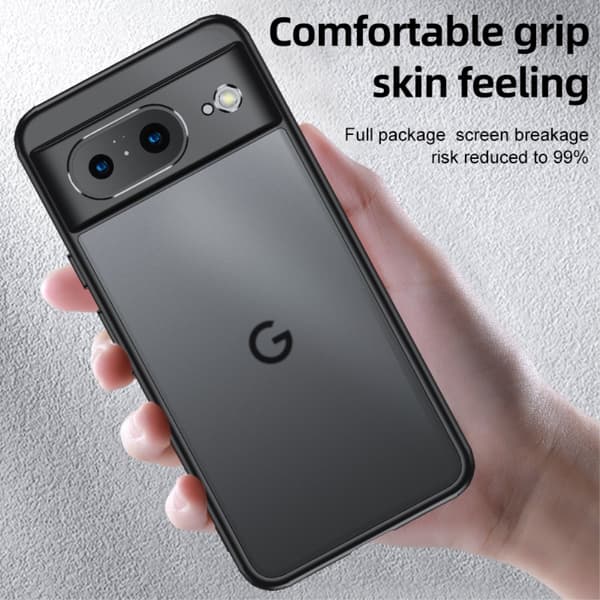SKALO Google Pixel 8 TPU Clear Hybrid Cover - Gennemsigtig