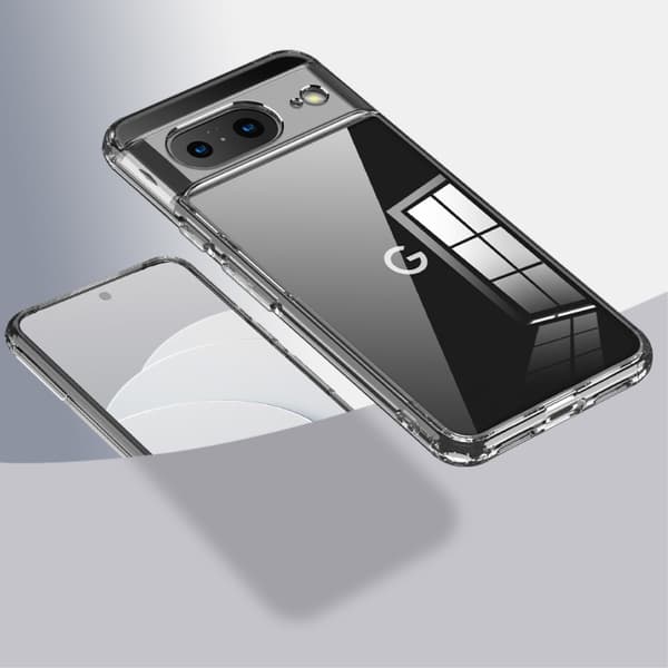SKALO Google Pixel 8 TPU Clear Hybrid Cover - Gennemsigtig