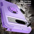 Pikkukuva 4 / 8: SKALO Google Pixel 8 Armor Hybridi metallirengas kuori - Violetti