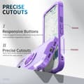 Pikkukuva 6 / 8: SKALO Google Pixel 8 Armor Hybridi metallirengas kuori - Violetti