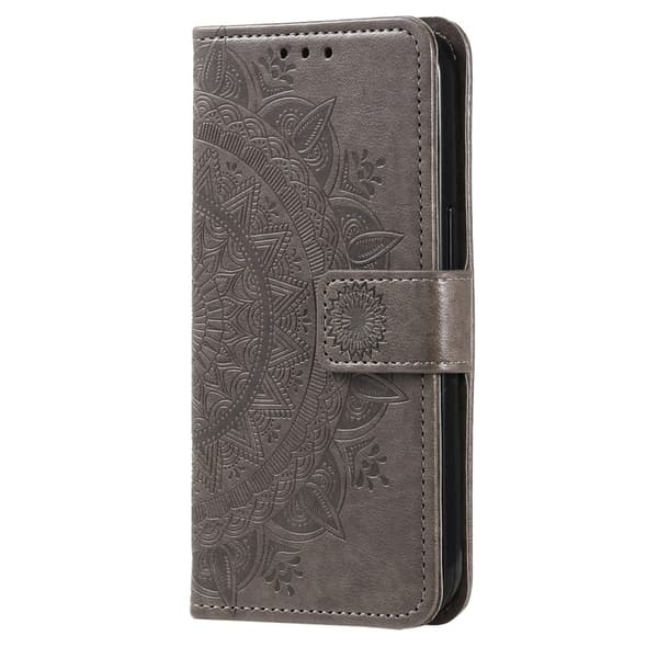 SKALO Google Pixel 8 Mandala Flip Cover - Grå