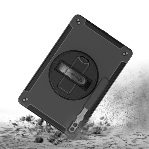 Armor-X Samsung Galaxy Tab S9 Ultra Kuori Rainproof Rugged Case Hand Strap Kickstand