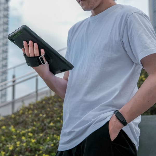 Armor-X Lenovo Tab M10 Plus TB-X606F Skal Rainproof Rugged Case Hand Strap Kickstand