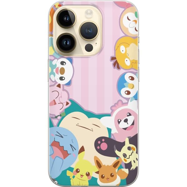 Apple iPhone 14 Pro Genomskinligt Skal Pokemon