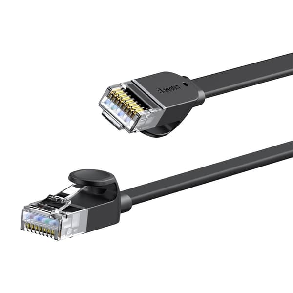 Baseus 1.5m Cat6 Platt RJ45 Nätverkskabel Svart