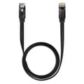 Miniatyrbild 1 av 6: Baseus 1.5m Cat6 Platt RJ45 Nätverkskabel Svart