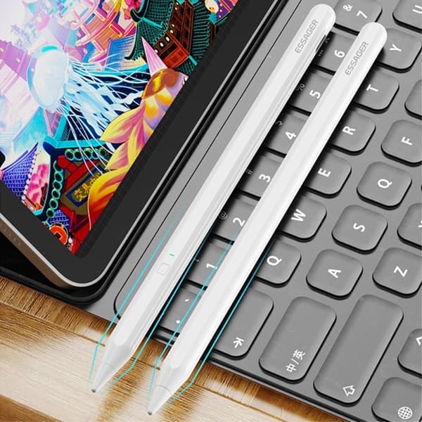ESSAGER Stylus Touch Pen Med Trådlös Laddning Vit