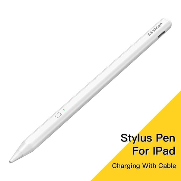 ESSAGER Stylus Touch Pen Med Trådlös Laddning Vit