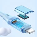 Miniatyrbild 2 av 6: Mcdodo 36W 1.8m PD USB-C - Lightning LED Silikon Kabel Blå