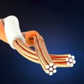 Miniatyrbild 5 av 6: CableCreation 50 cm Cat8 40Gbps S/FTP Nätverkskabel Svart