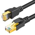 Miniatyrbild 1 av 6: CableCreation 50 cm Cat8 40Gbps S/FTP Nätverkskabel Svart
