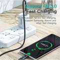Miniatyrbild 6 av 6: ESSAGER 2m 100W USB-C - USB-C LED Snabbladdning Bl