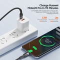 Miniatyrbild 3 av 6: ESSAGER 3m 60W PD USB-C - USB-C Laddningskabel Svart