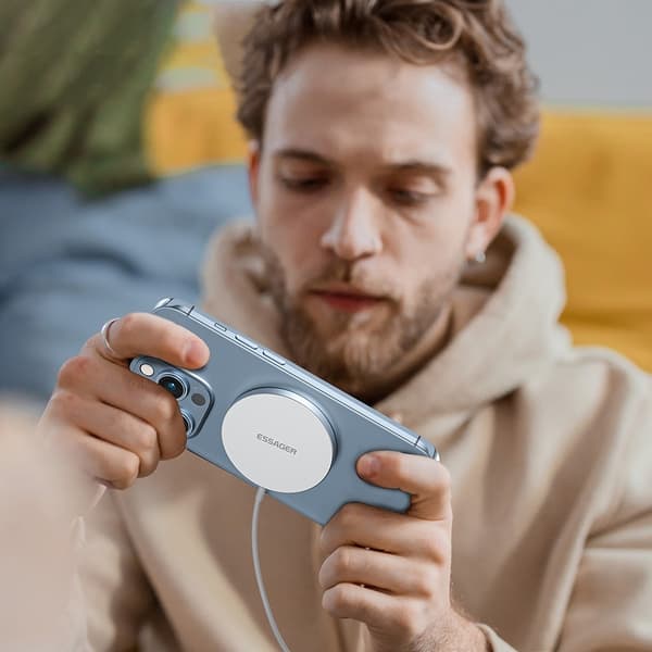 ESSAGER 15W MagSafe Trådlös Laddare Vit