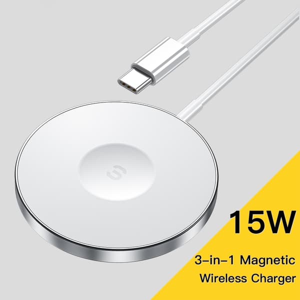 ESSAGER 15W MagSafe Trådlös Laddare Vit